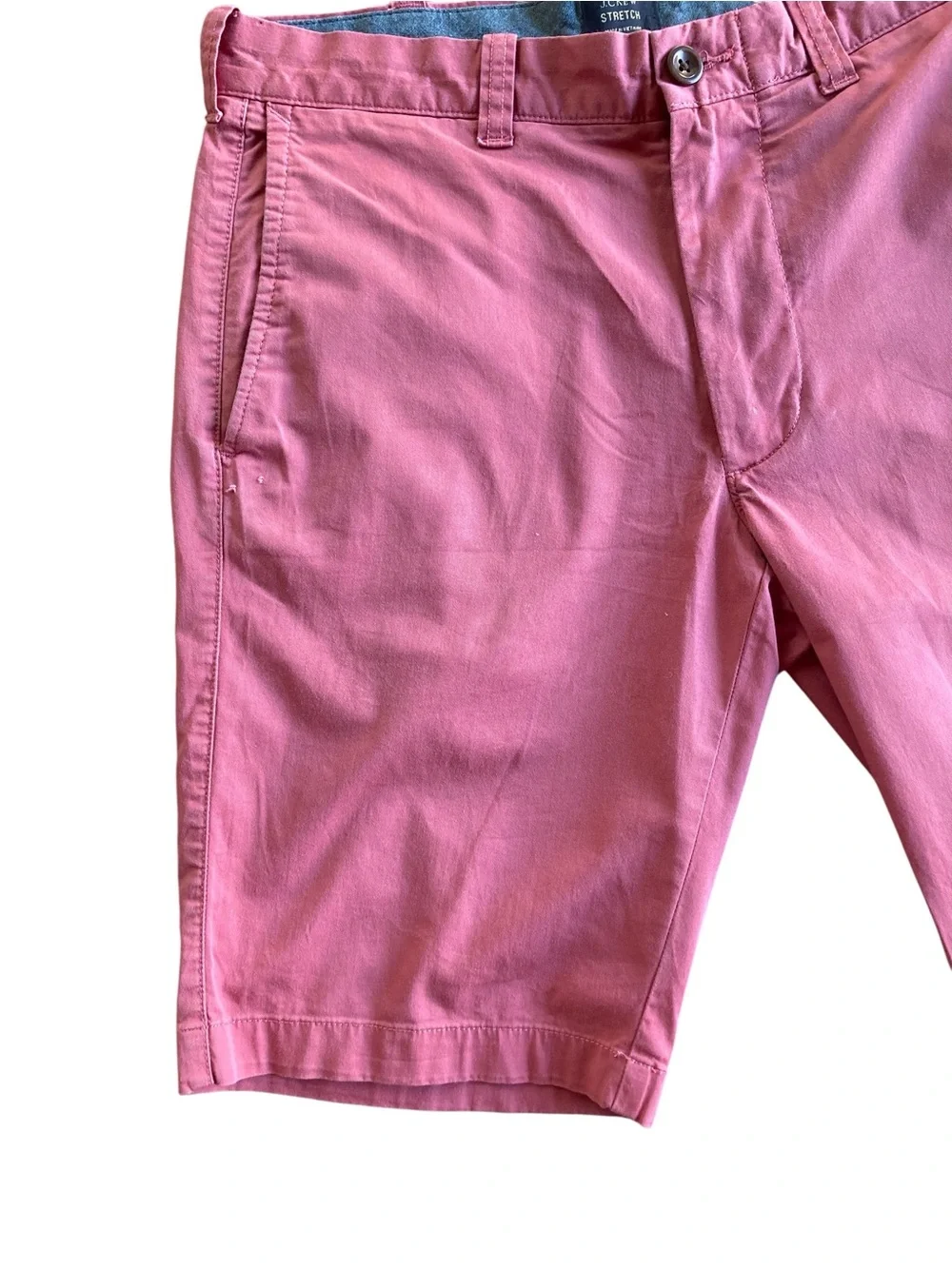 J.Crew Stretch Chino Shorts Men’s 30 Pink 10.5” Inseam Preppy Coastal